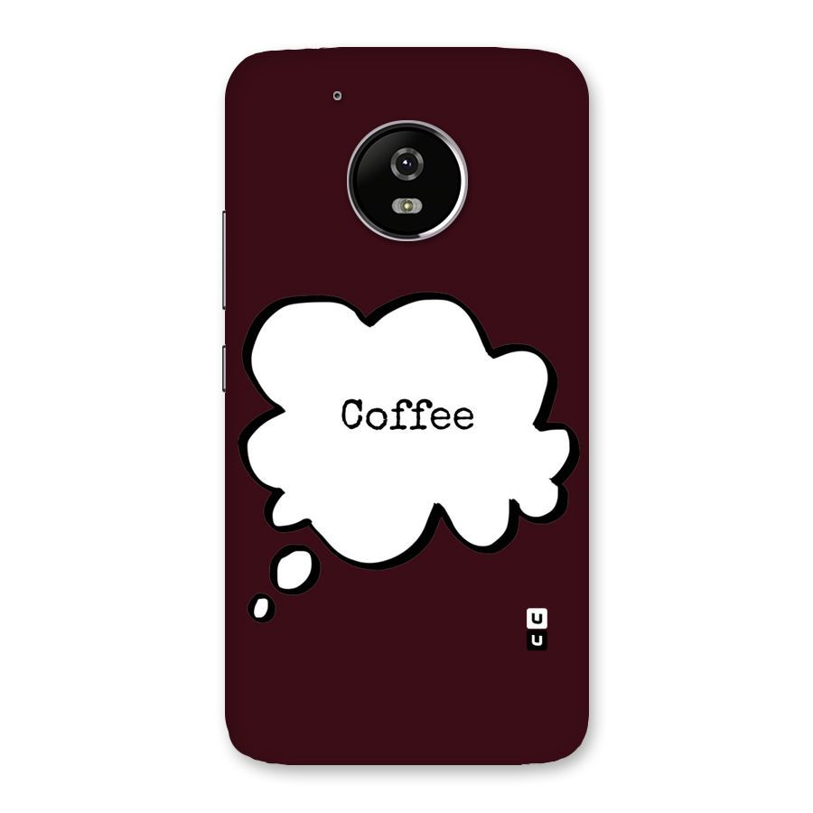 Coffee Bubble Back Case for Moto G5
