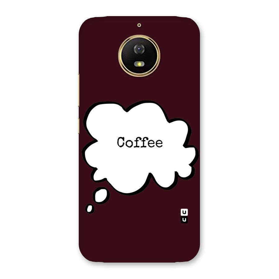 Coffee Bubble Back Case for Moto G5s