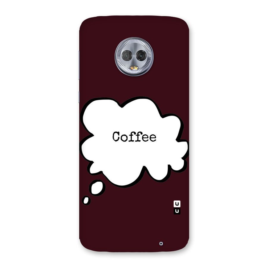 Coffee Bubble Back Case for Moto G6 Plus