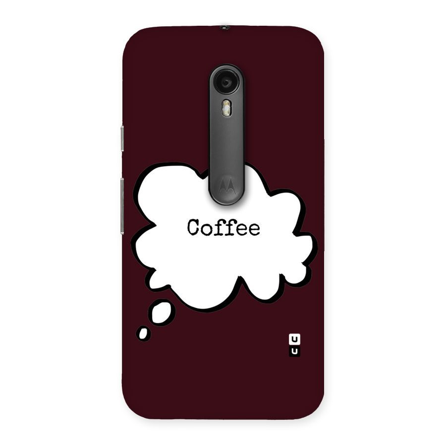 Coffee Bubble Back Case for Moto G Turbo