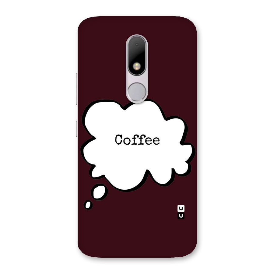 Coffee Bubble Back Case for Moto M