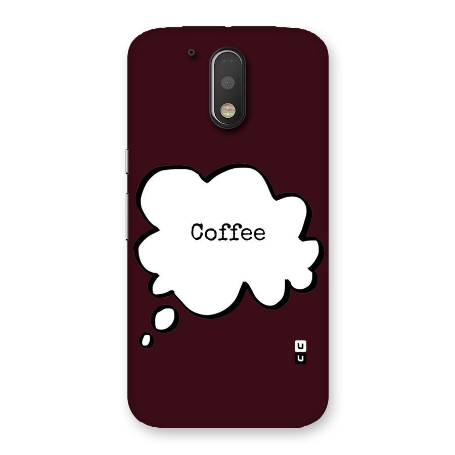 Coffee Bubble Back Case for Motorola Moto G4