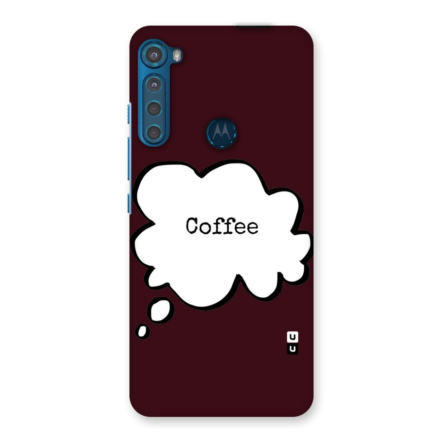Coffee Bubble Back Case for Motorola One Fusion Plus