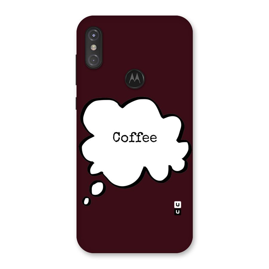 Coffee Bubble Back Case for Motorola One Power