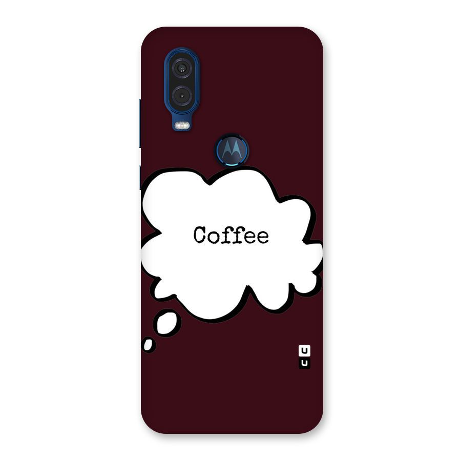 Coffee Bubble Back Case for Motorola One Vision
