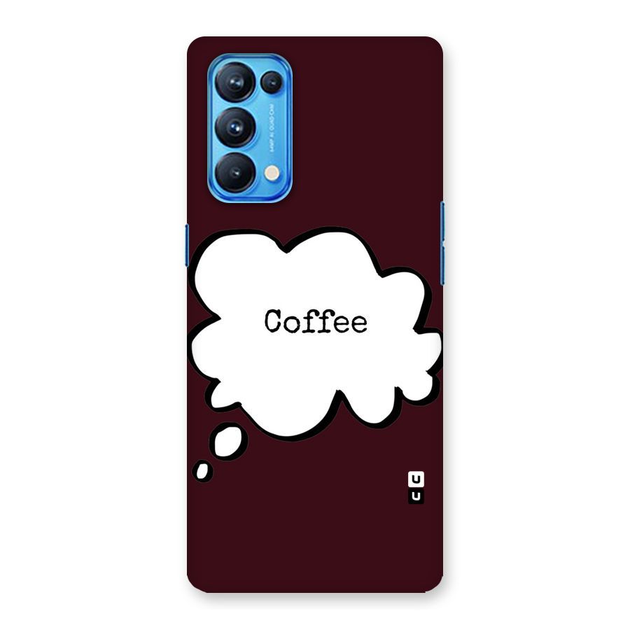Coffee Bubble Back Case for Oppo Reno5 Pro 5G