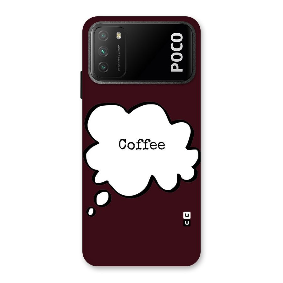 Coffee Bubble Back Case for Poco M3