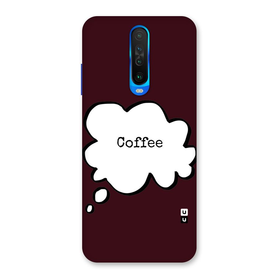 Coffee Bubble Back Case for Poco X2