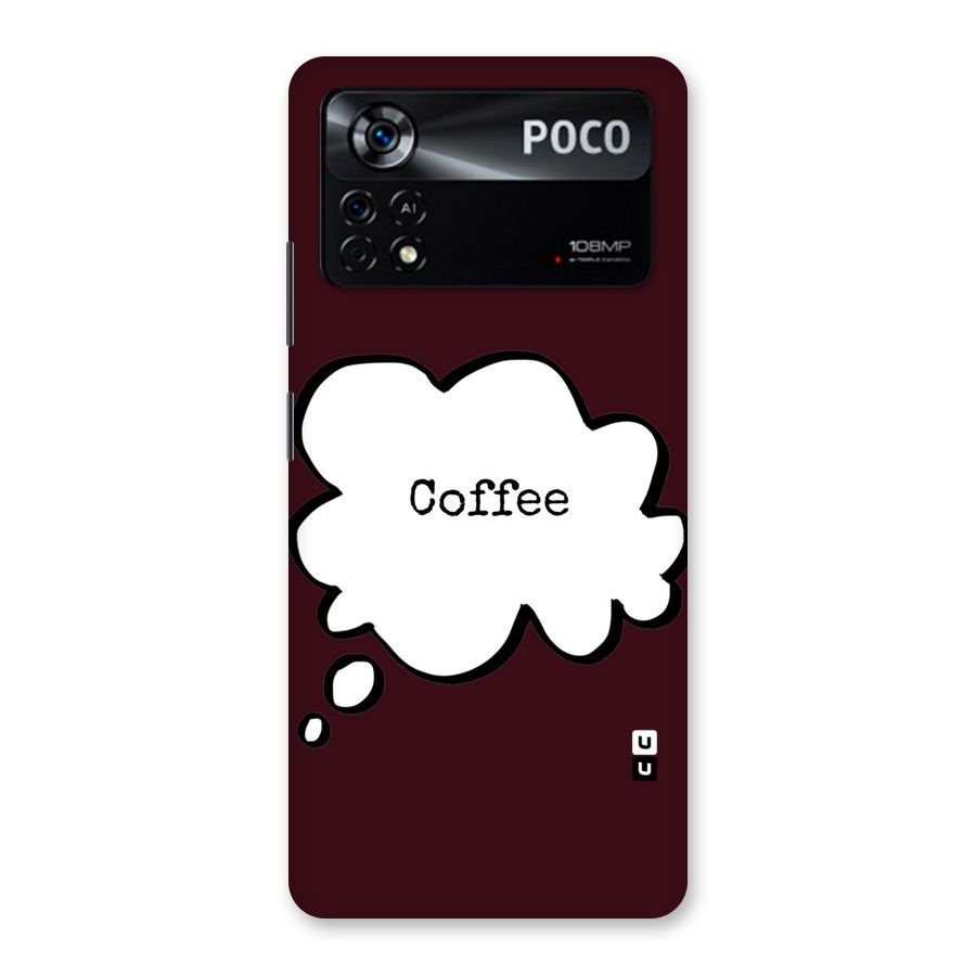 Coffee Bubble Back Case for Poco X4 Pro 5G