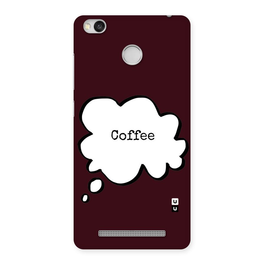 Coffee Bubble Back Case for Redmi 3S Prime