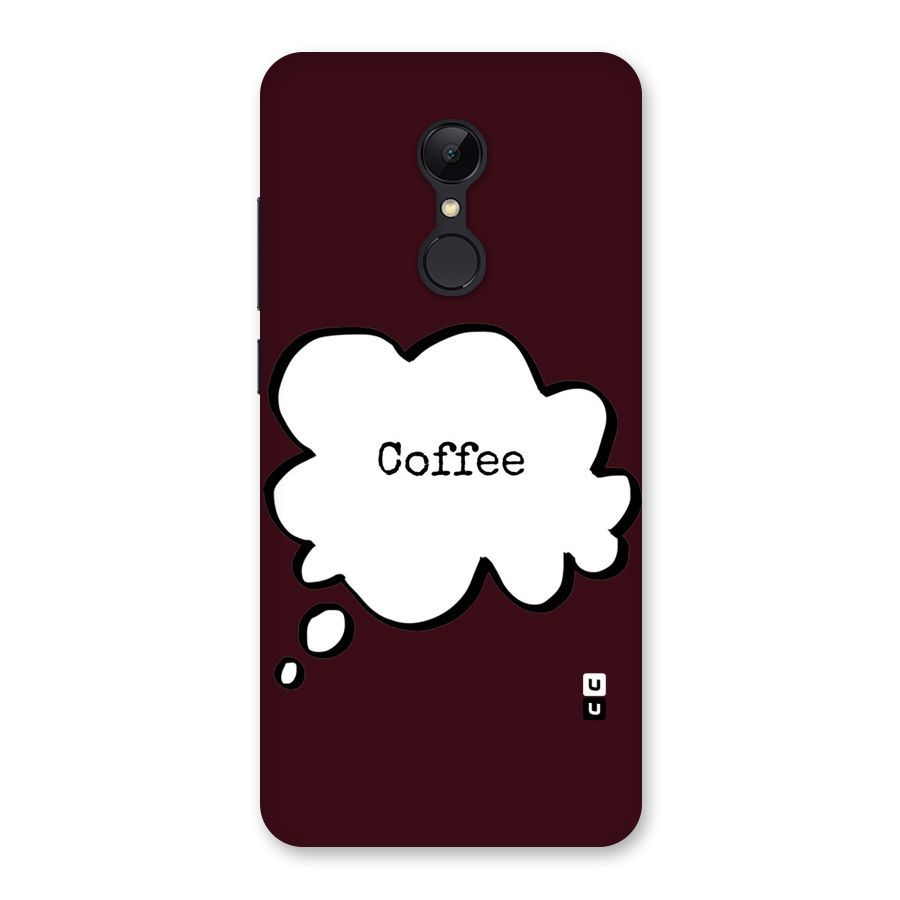 Coffee Bubble Back Case for Redmi 5