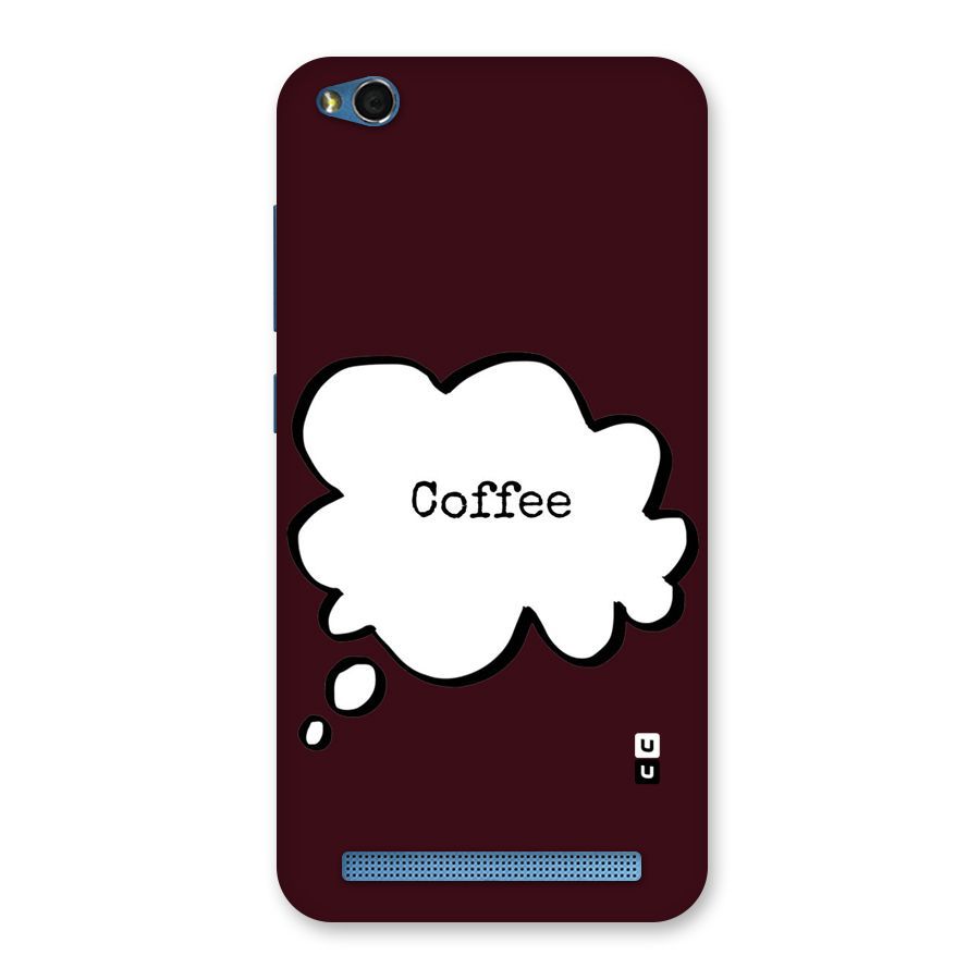 Coffee Bubble Back Case for Redmi 5A
