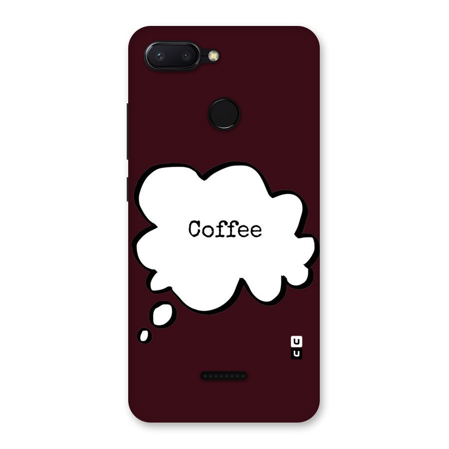 Coffee Bubble Back Case for Redmi 6