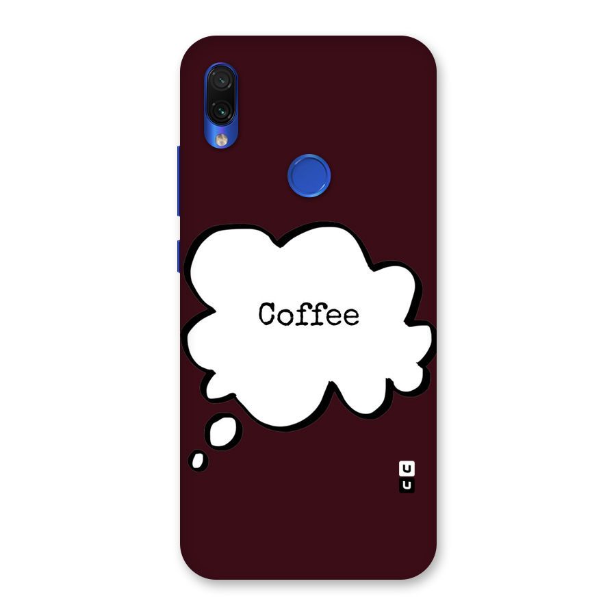 Coffee Bubble Back Case for Redmi Note 7S