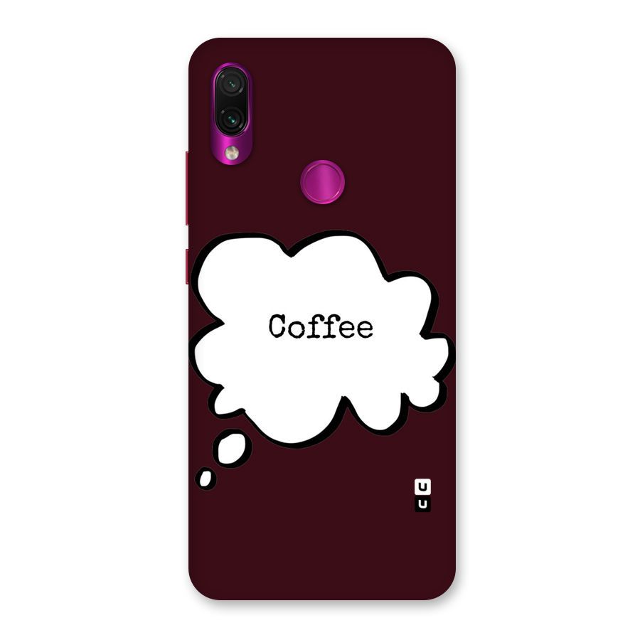 Coffee Bubble Back Case for Redmi Note 7 Pro