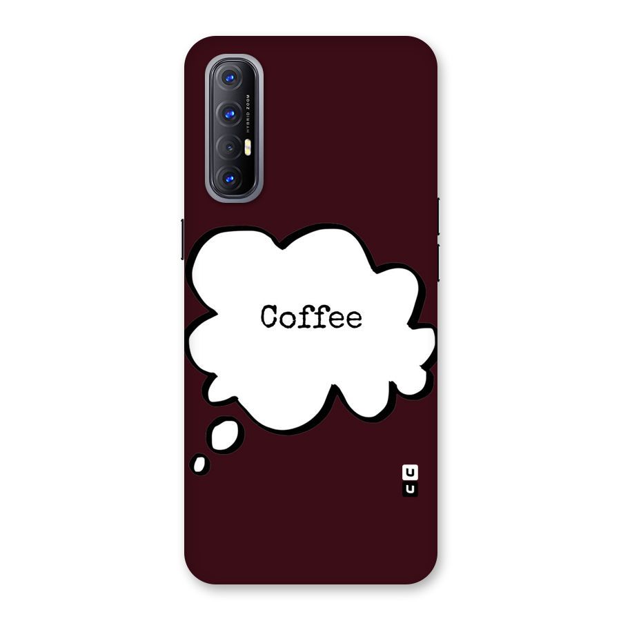 Coffee Bubble Back Case for Reno3 Pro