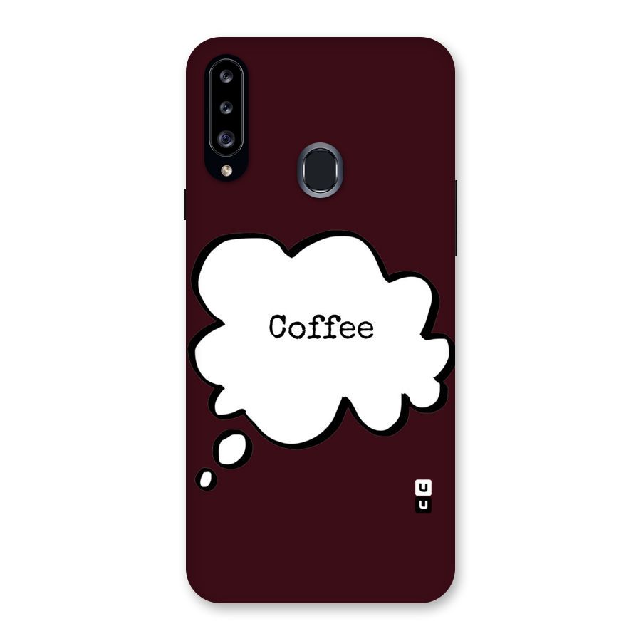 Coffee Bubble Back Case for Samsung Galaxy A20s