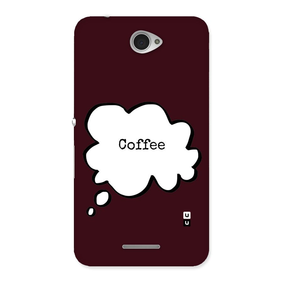 Coffee Bubble Back Case for Sony Xperia E4