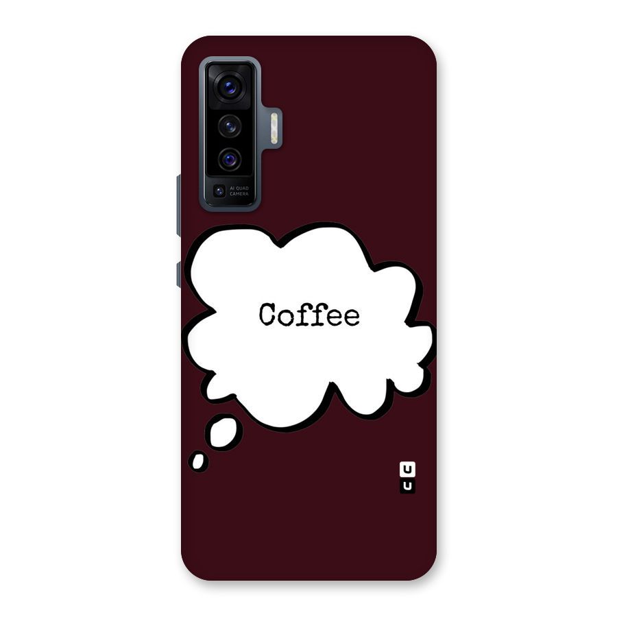 Coffee Bubble Back Case for Vivo X50