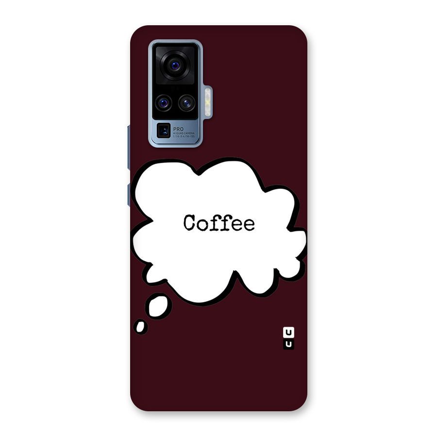Coffee Bubble Back Case for Vivo X50 Pro
