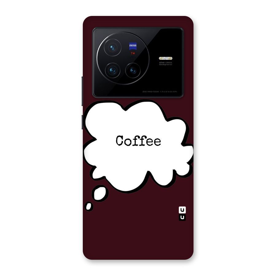 Coffee Bubble Back Case for Vivo X80
