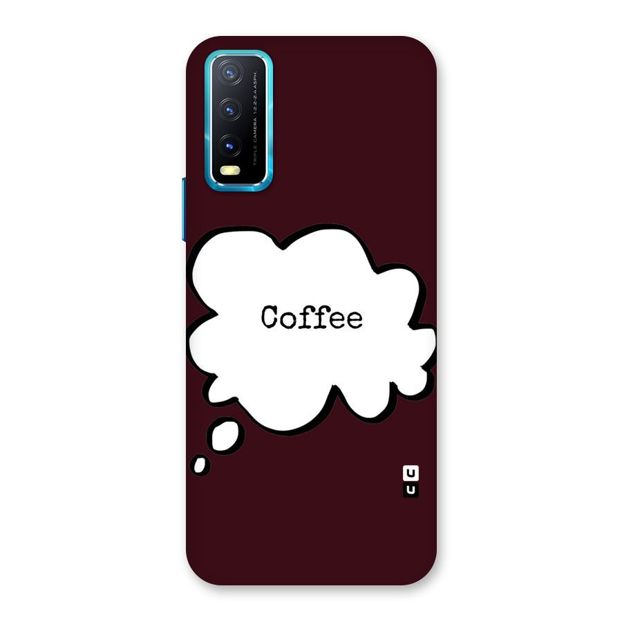 Coffee Bubble Back Case for Vivo Y20A