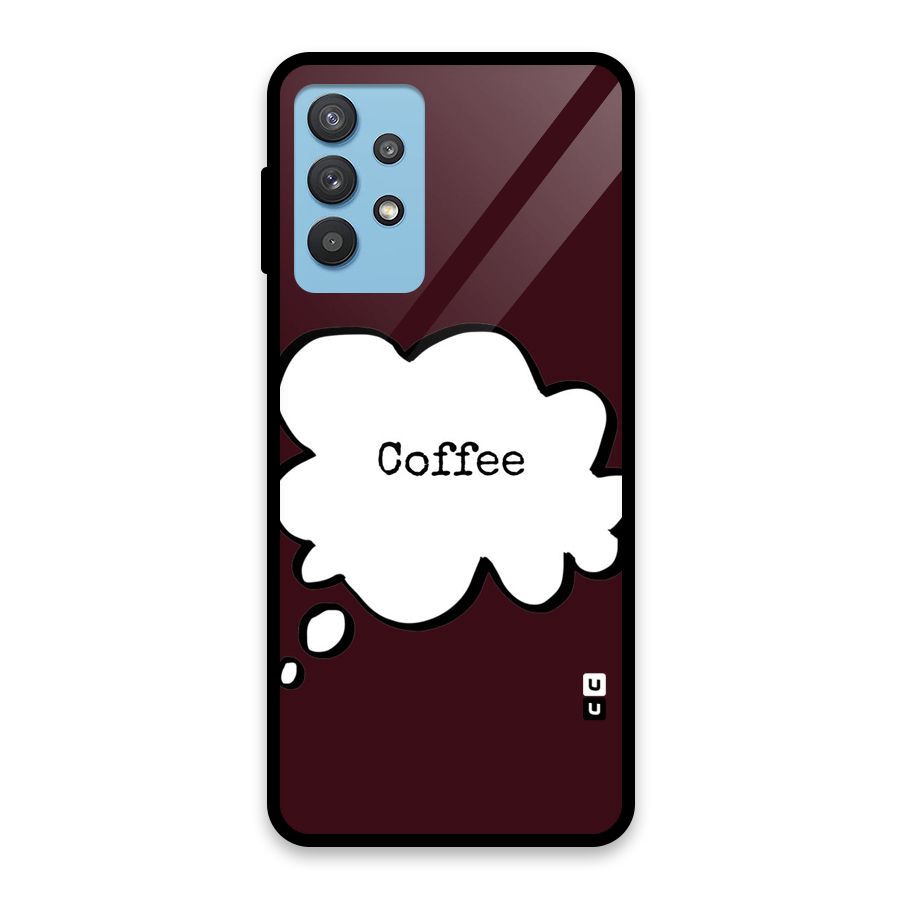 Coffee Bubble Glass Back Case for Galaxy M32 5G