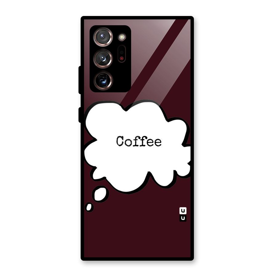 Coffee Bubble Glass Back Case for Galaxy Note 20 Ultra