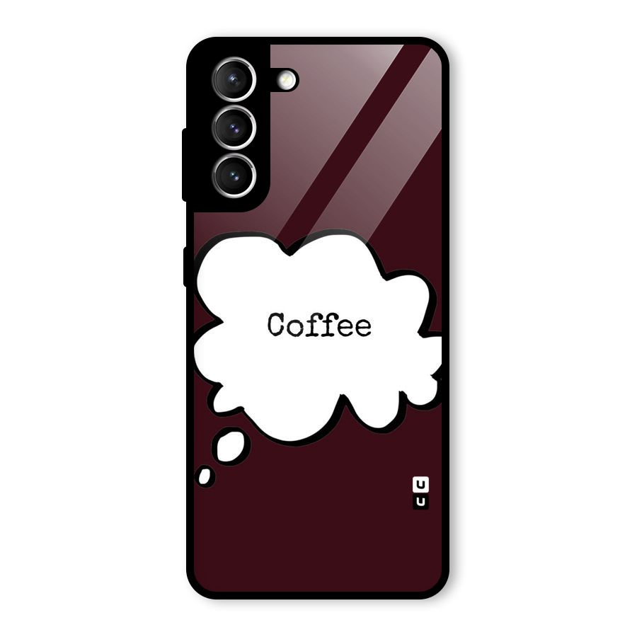 Coffee Bubble Glass Back Case for Galaxy S21 5G