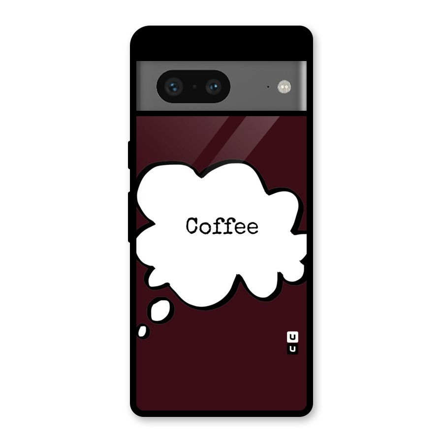 Coffee Bubble Glass Back Case for Google Pixel 7