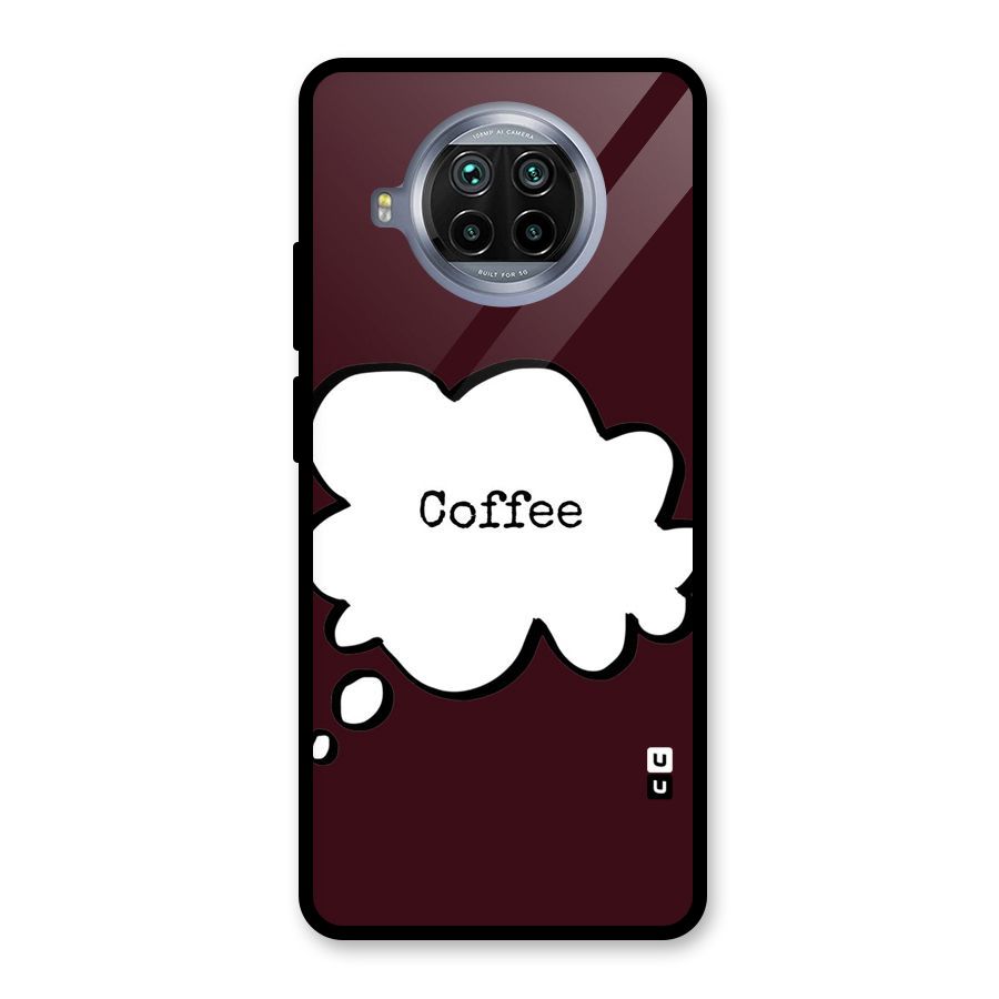 Coffee Bubble Glass Back Case for Mi 10i