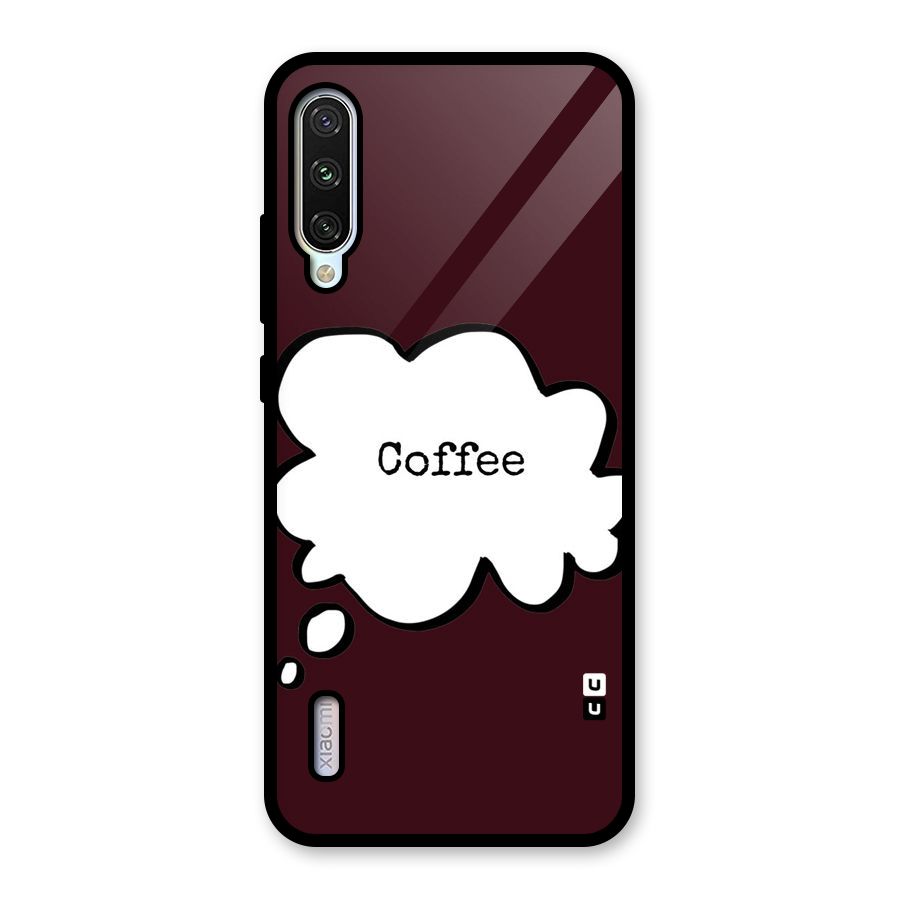 Coffee Bubble Glass Back Case for Mi A3
