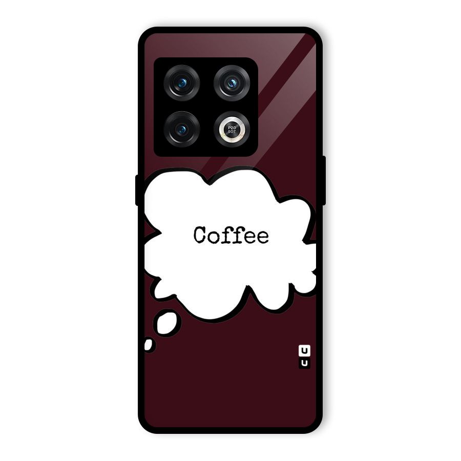 Coffee Bubble Glass Back Case for OnePlus 10 Pro 5G