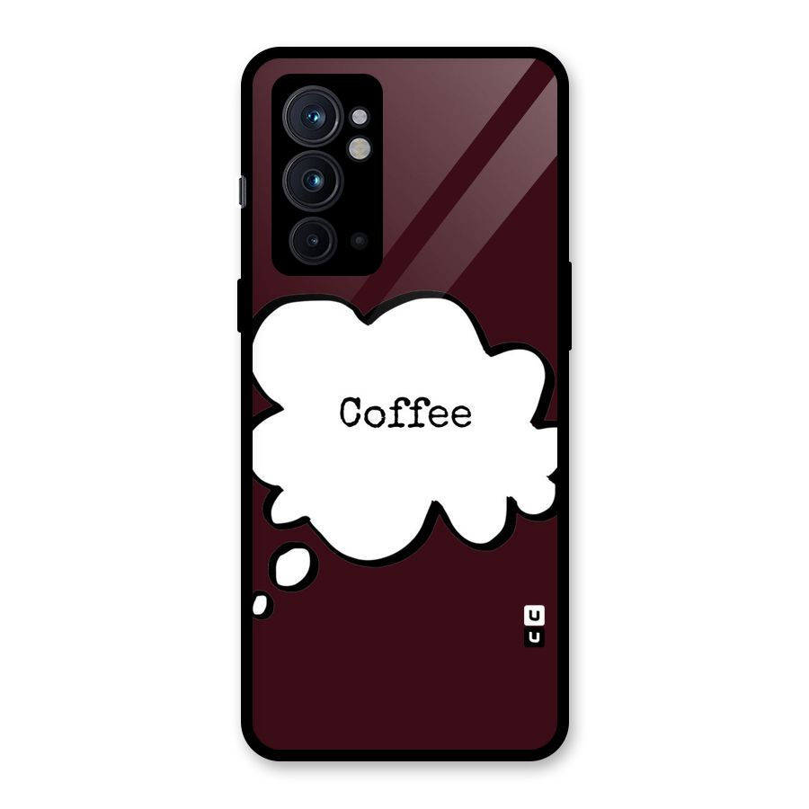 Coffee Bubble Glass Back Case for OnePlus 9RT 5G