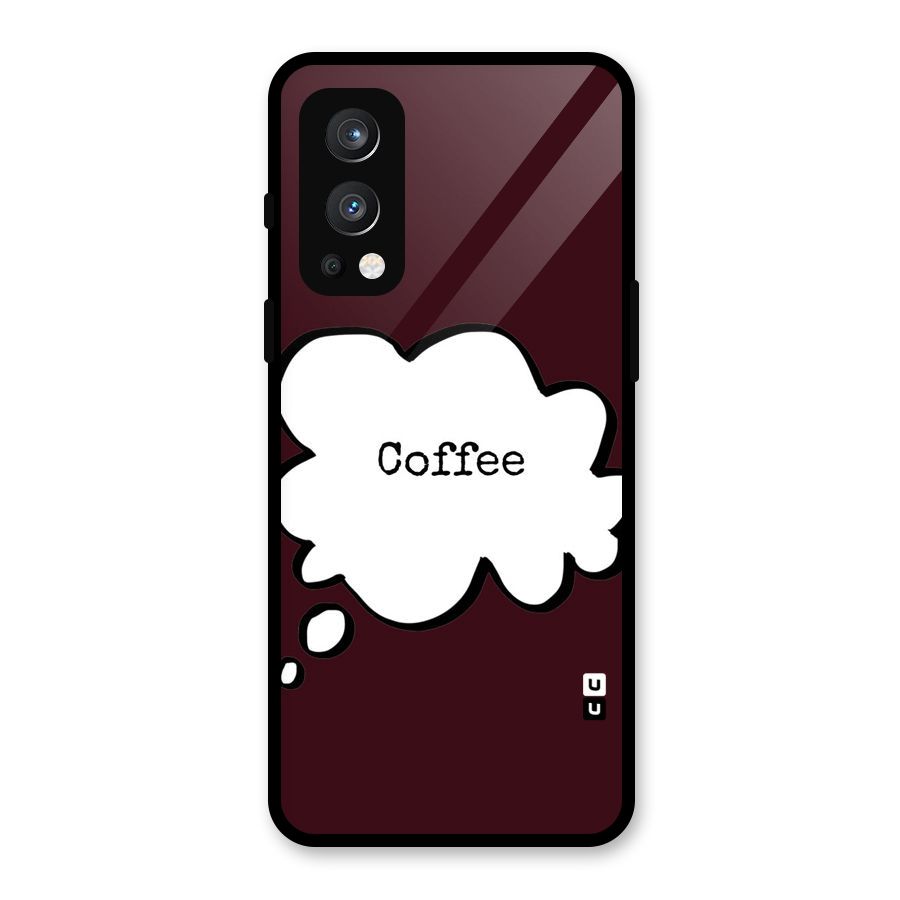 Coffee Bubble Glass Back Case for OnePlus Nord 2 5G