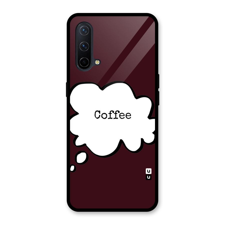 Coffee Bubble Glass Back Case for OnePlus Nord CE 5G