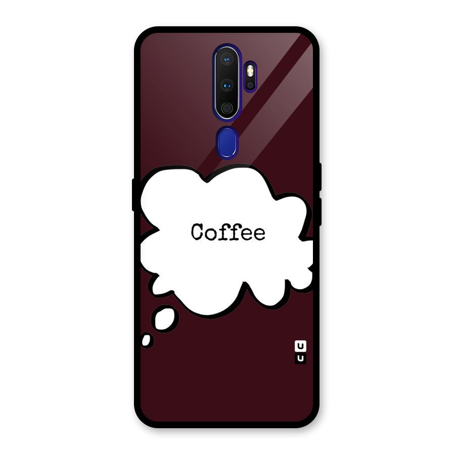 Coffee Bubble Glass Back Case for Oppo A9 (2020)