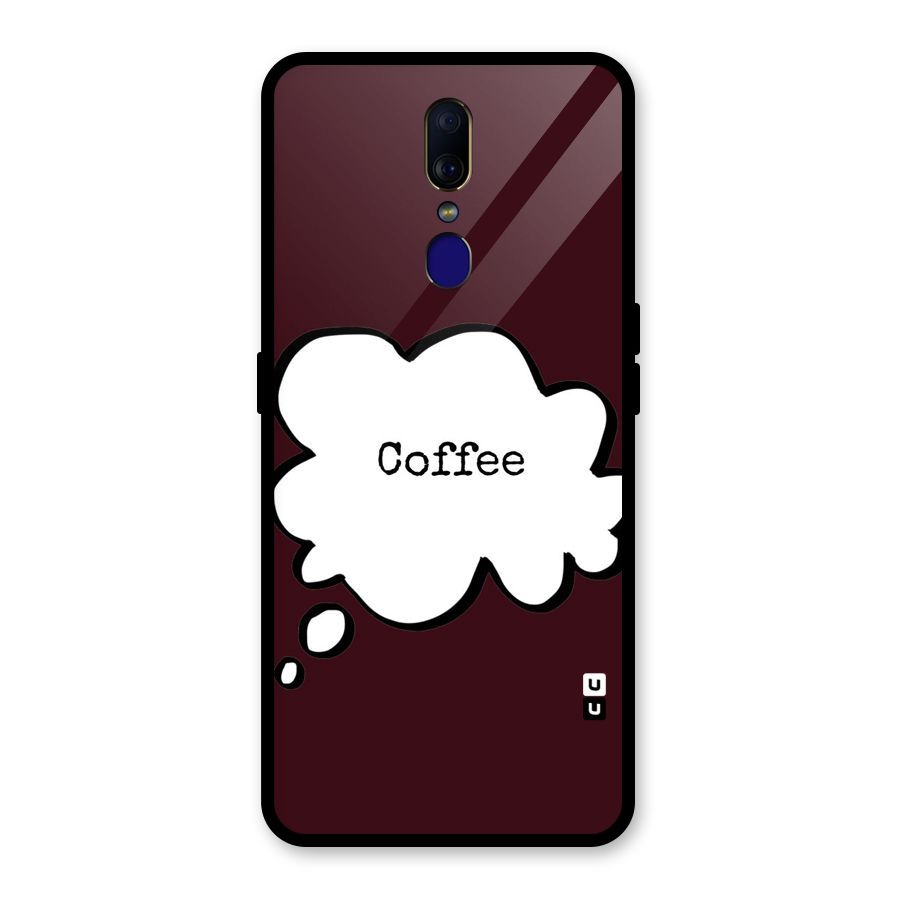 Coffee Bubble Glass Back Case for Oppo F11