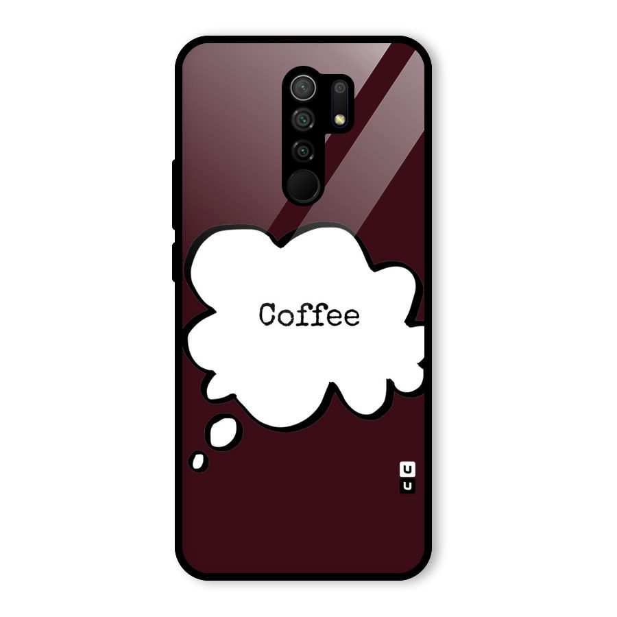 Coffee Bubble Glass Back Case for Poco M2