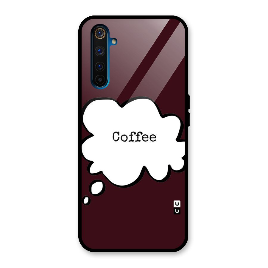 Coffee Bubble Glass Back Case for Realme 6 Pro