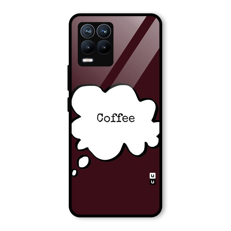 Coffee Bubble Glass Back Case for Realme 8 Pro