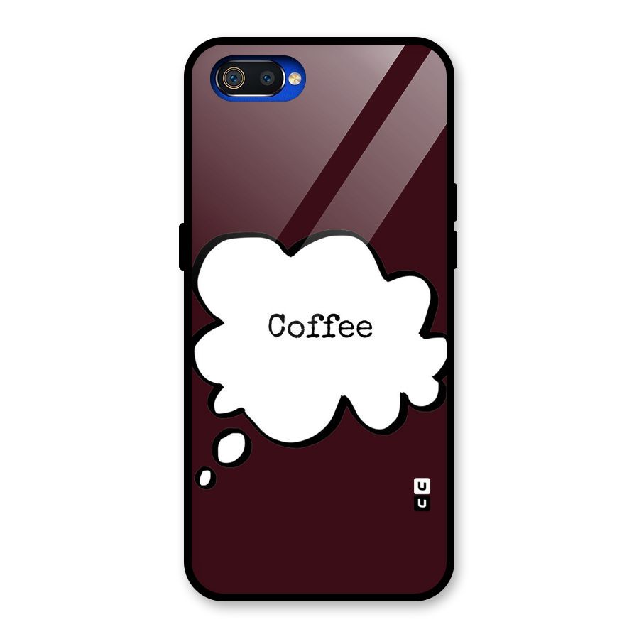 Coffee Bubble Glass Back Case for Realme C2