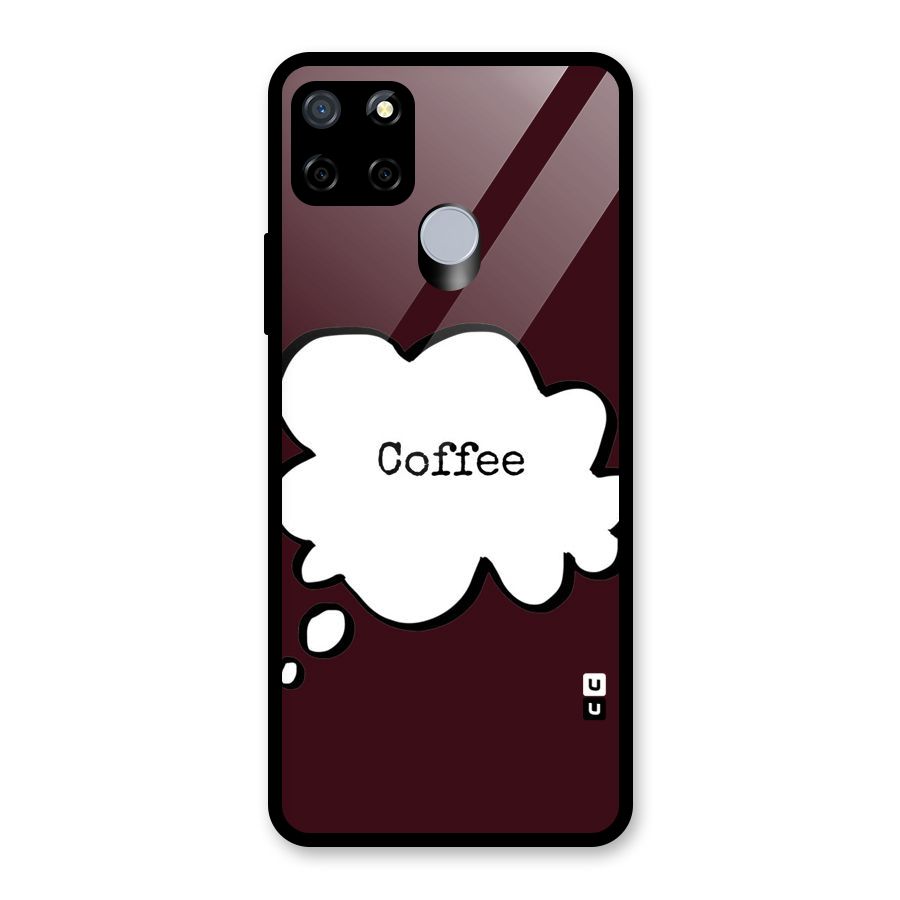 Coffee Bubble Glass Back Case for Realme Narzo 20