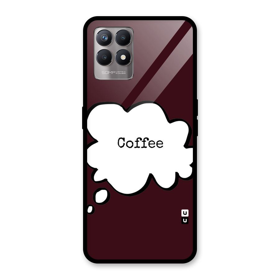 Coffee Bubble Glass Back Case for Realme Narzo 50