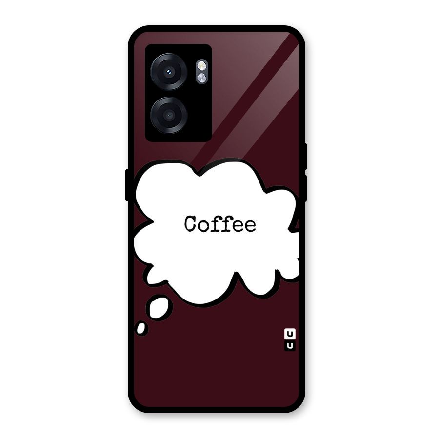 Coffee Bubble Glass Back Case for Realme Narzo 50 5G