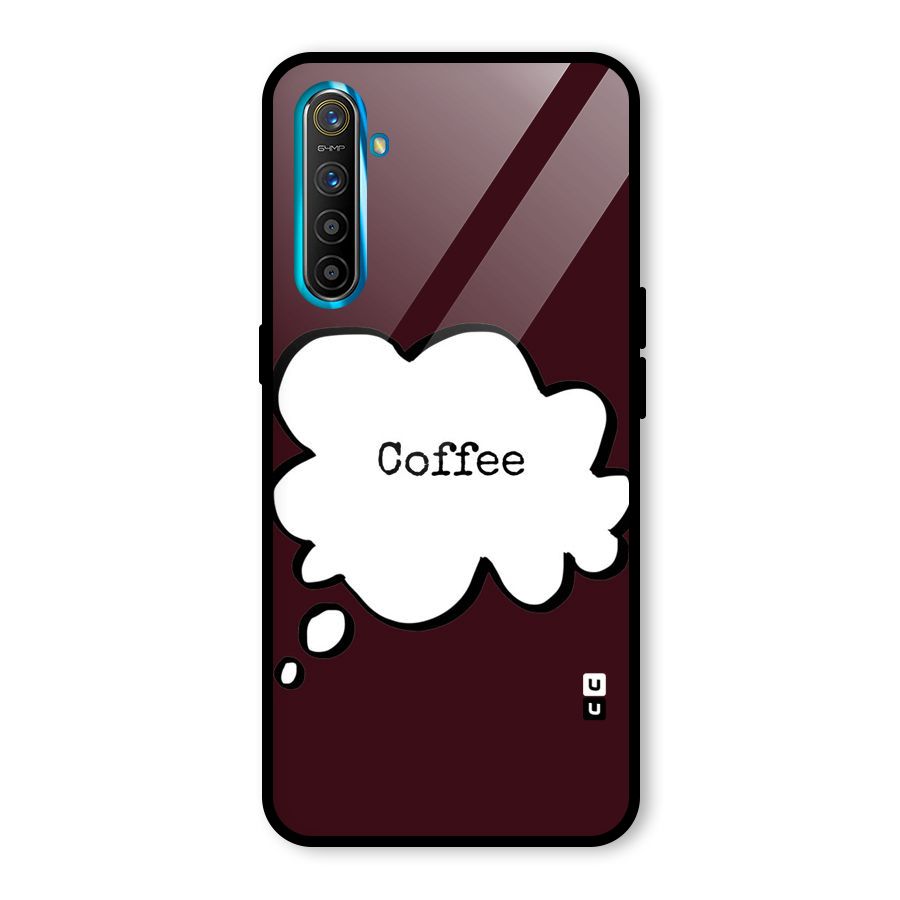 Coffee Bubble Glass Back Case for Realme XT