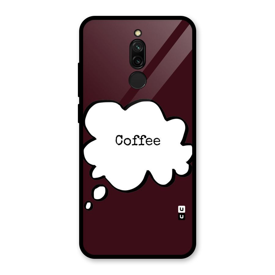 Coffee Bubble Glass Back Case for Redmi 8