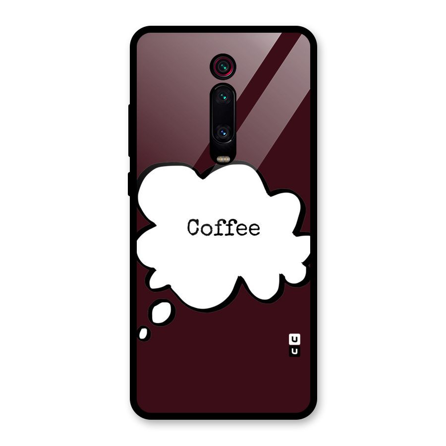 Coffee Bubble Glass Back Case for Redmi K20