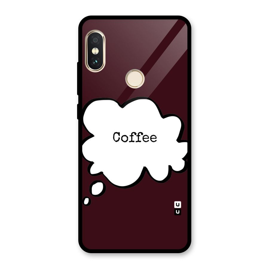 Coffee Bubble Glass Back Case for Redmi Note 5 Pro