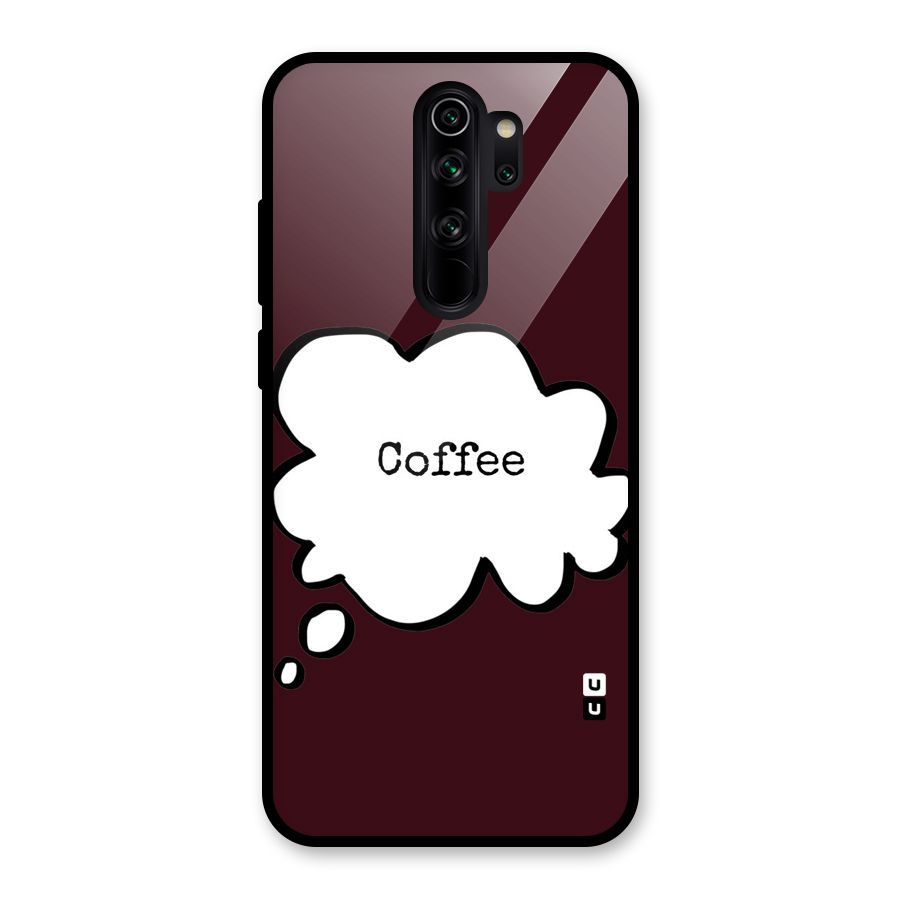 Coffee Bubble Glass Back Case for Redmi Note 8 Pro